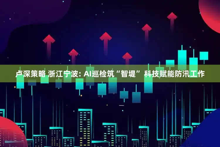 卢深策略 浙江宁波: AI巡检筑“智堤” 科技赋能防汛工作